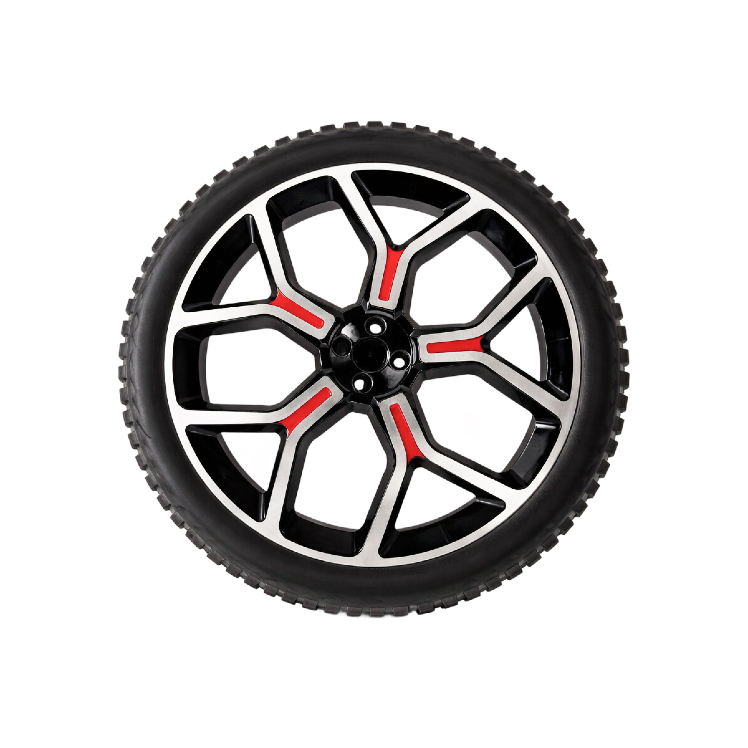 Rear Wheel of Equinox Power Wheelchair