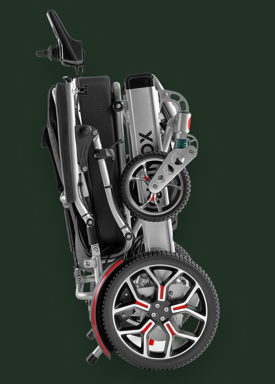 Folded image of Equinox Power Wheelchair